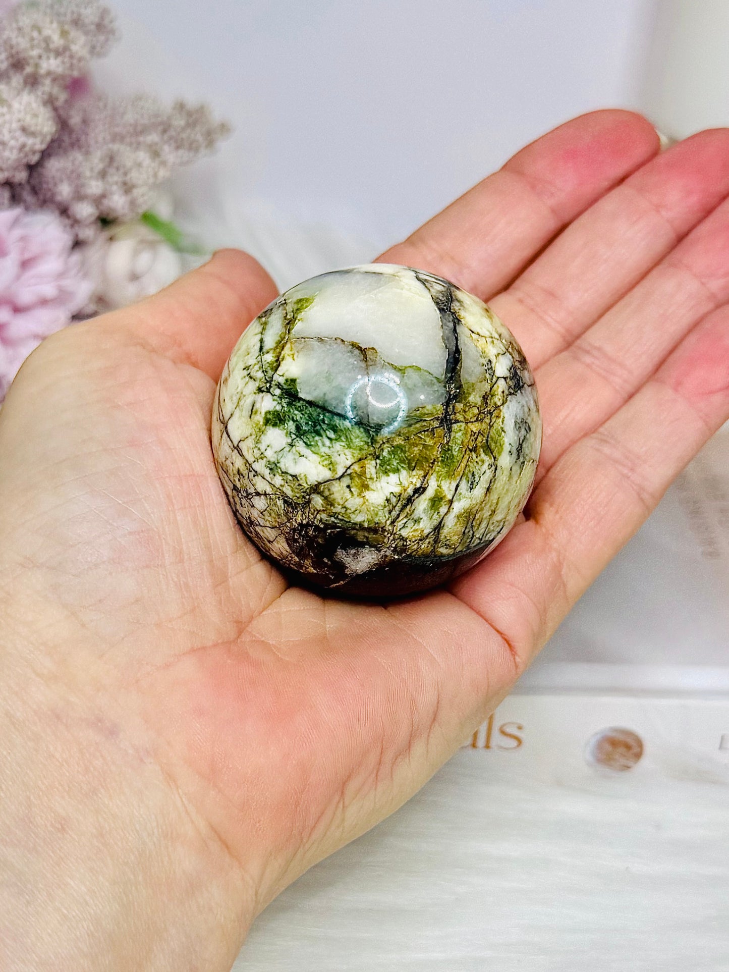 Rare Natural Purpurite Sphere On Stand 185g