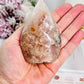 Stunning Puffy Flower Agate Carved Flame | Freeform 10cm