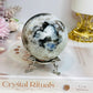 Large Rainbow Moonstone Sphere with Blue Flash 464g