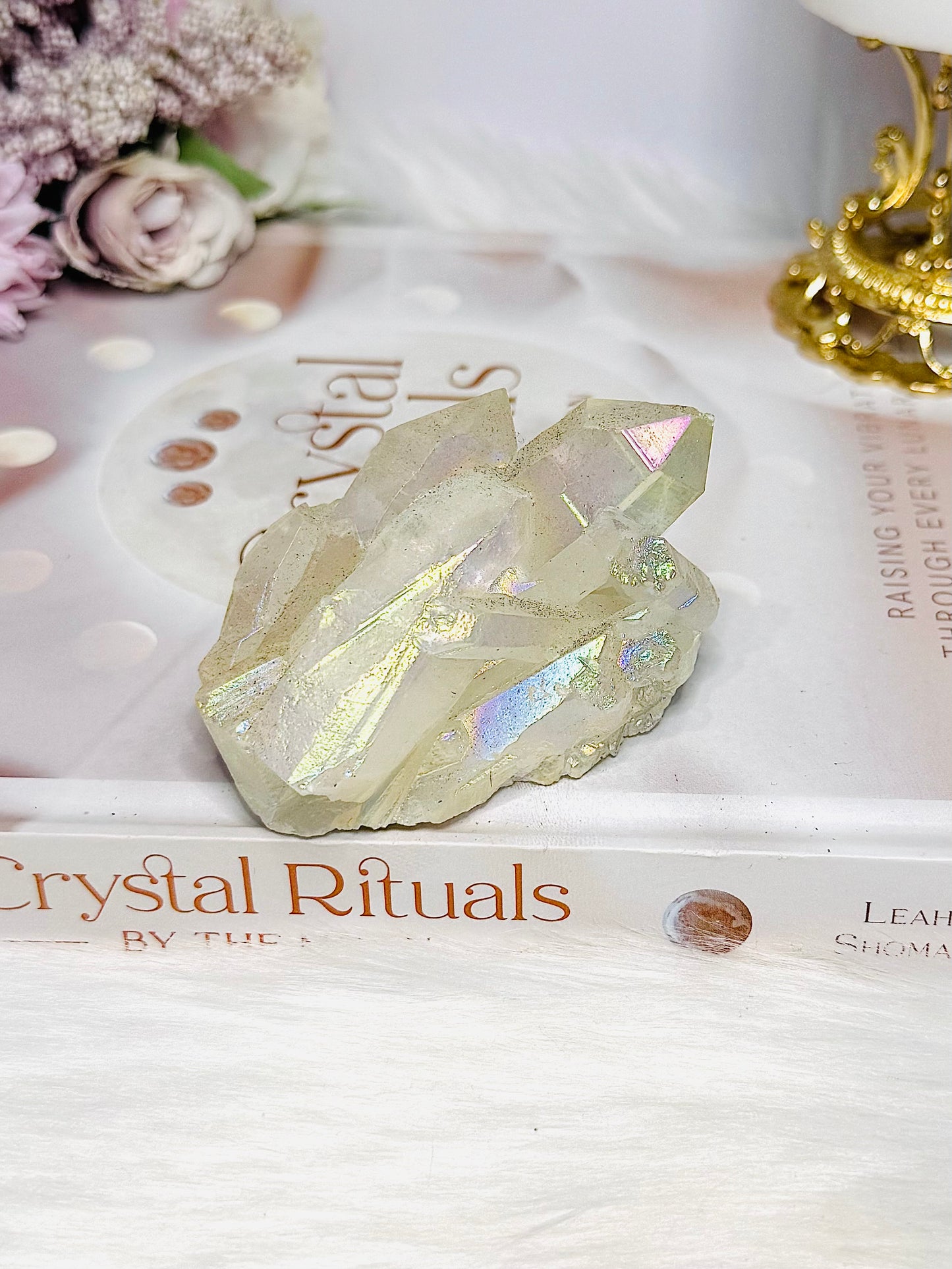 Angel Aura Quartz Cluster 139g
