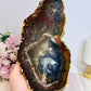 Large Ocean Jasper Slab on Stand 22cm