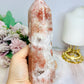 High Grade Druzy Pink Amethyst Tower 16.5cm 546g