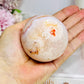 Flower Carnelian Large Sphere on Stand 327g
