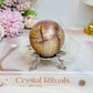 Indonesian Polychrome Agate Sphere on Stand 187g