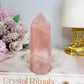 High Grade Rose Quartz Tower 10cm