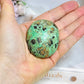 Smithsonite Palm Stone (stand is display only)