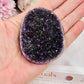 Stunning High Grade Amethyst Cluster Slab 7cm