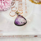 Beautiful Large Amethyst Pendant In Gift Bag