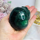 Large Green Fluorite Carved Skull 8cm 544g