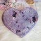 INCREDIBLE HUGE High Grade Druzy Pink Amethyst Carved Heart 21cm 1.74KG