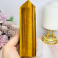 Tigers Eye Large Chunky Tower Full Of Flash 14cm