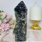 Large Grape Agate Tower 17cm 602g