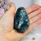 Moss Agate Druzy Egg On Stand 7cm