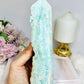 Large Blue Hemimorphite Tower 19cm