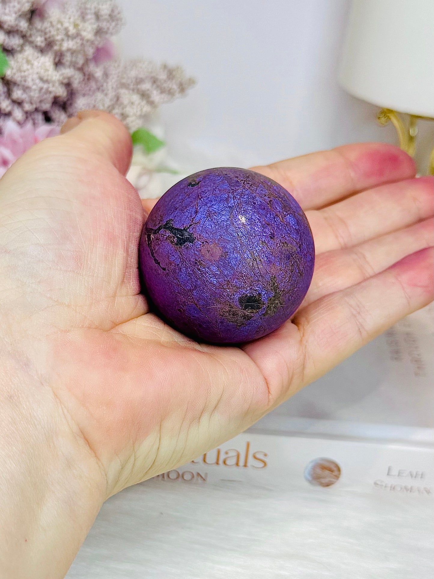 Natural Purpurite Sphere on Stand 148g