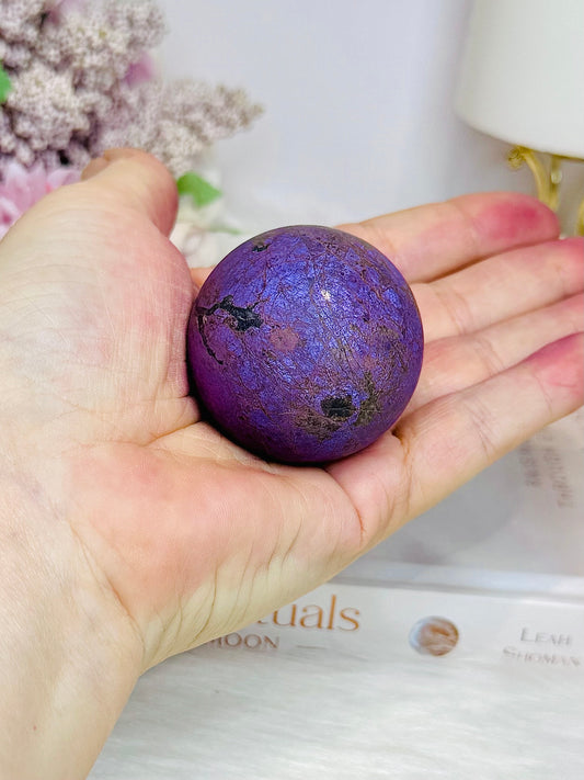 Natural Purpurite Sphere on Stand 148g