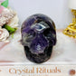 Chevron | Dream Amethyst Carved Skull 521g
