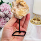 Brazilian Natural Druzy Pink Amethyst Geode On Stand 12cm