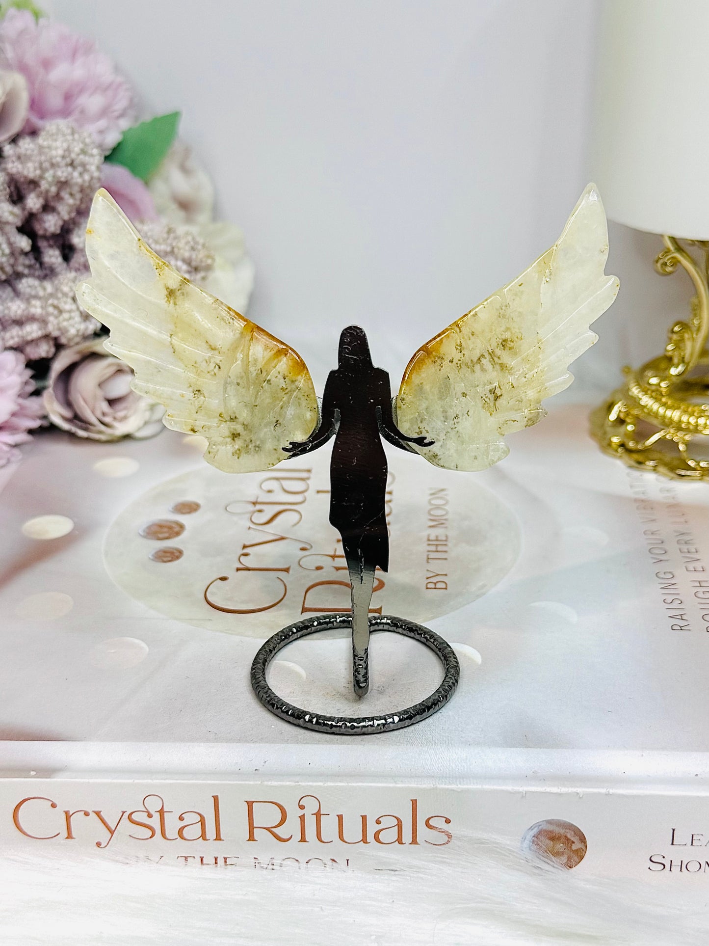 Quartz Angel Wings 8cm