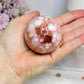 High Grade Flower Carnelian Sphere on Stand 204g