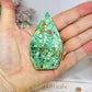 Variscite Carved Flame 7.5cm