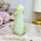 Natural Chrysoprase Tower (imperfections are part of her) 11cm