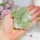 Light Green Transparent Cubed Fluorite Specimen 7cm 255g