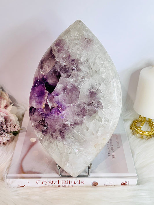 ⚜️ SALE ⚜️ Classy & Fabulous HUGE Druzy Amethyst Carved Evil Eye From Brazil 24cm 2KG