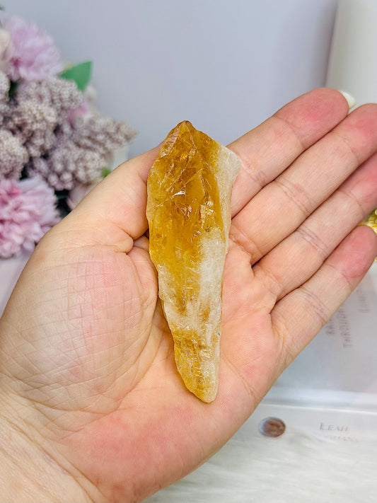 Citrine Point 9cm (Heat Treated)