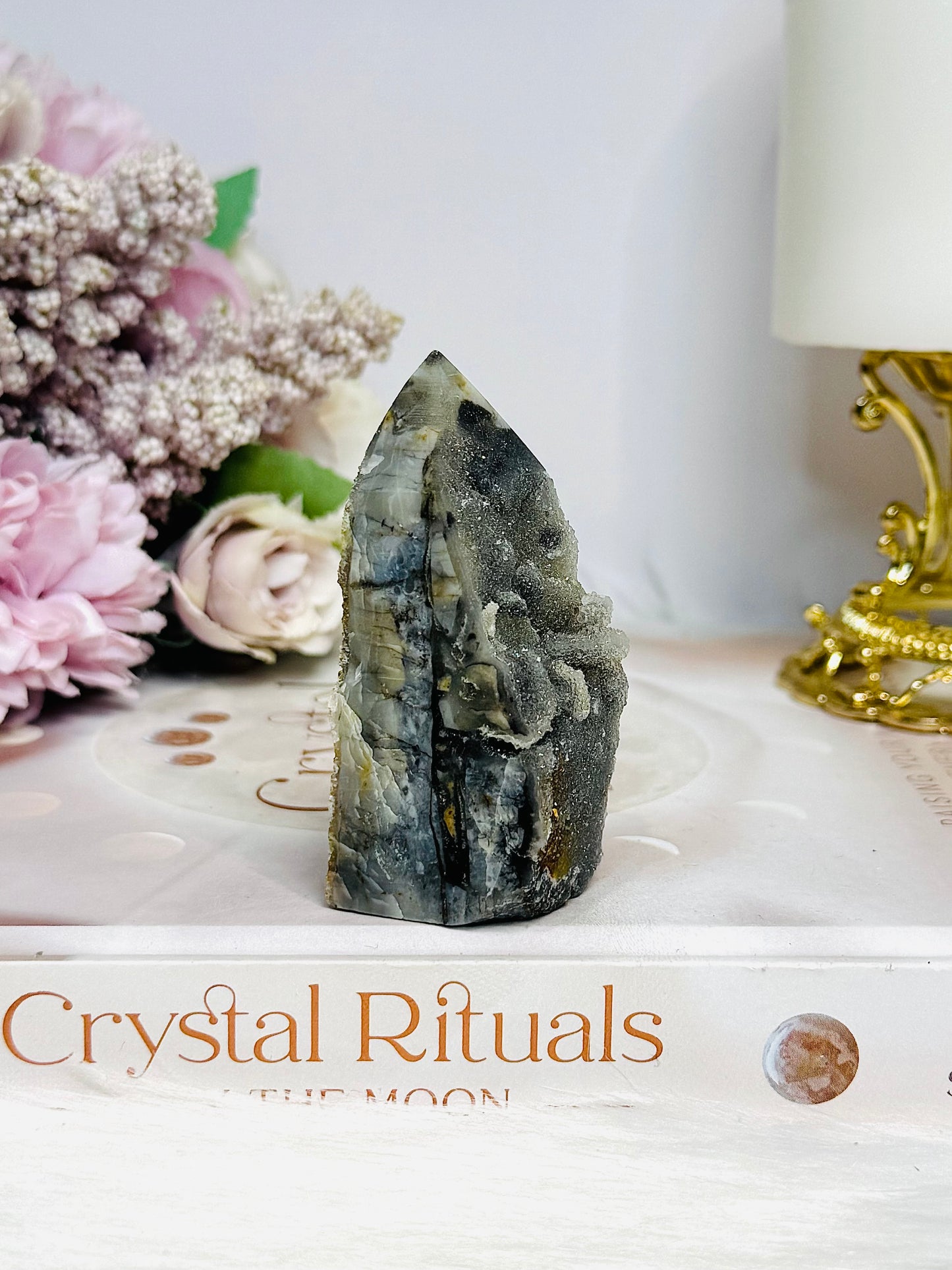 Sphalerite Druzy Tower 7cm
