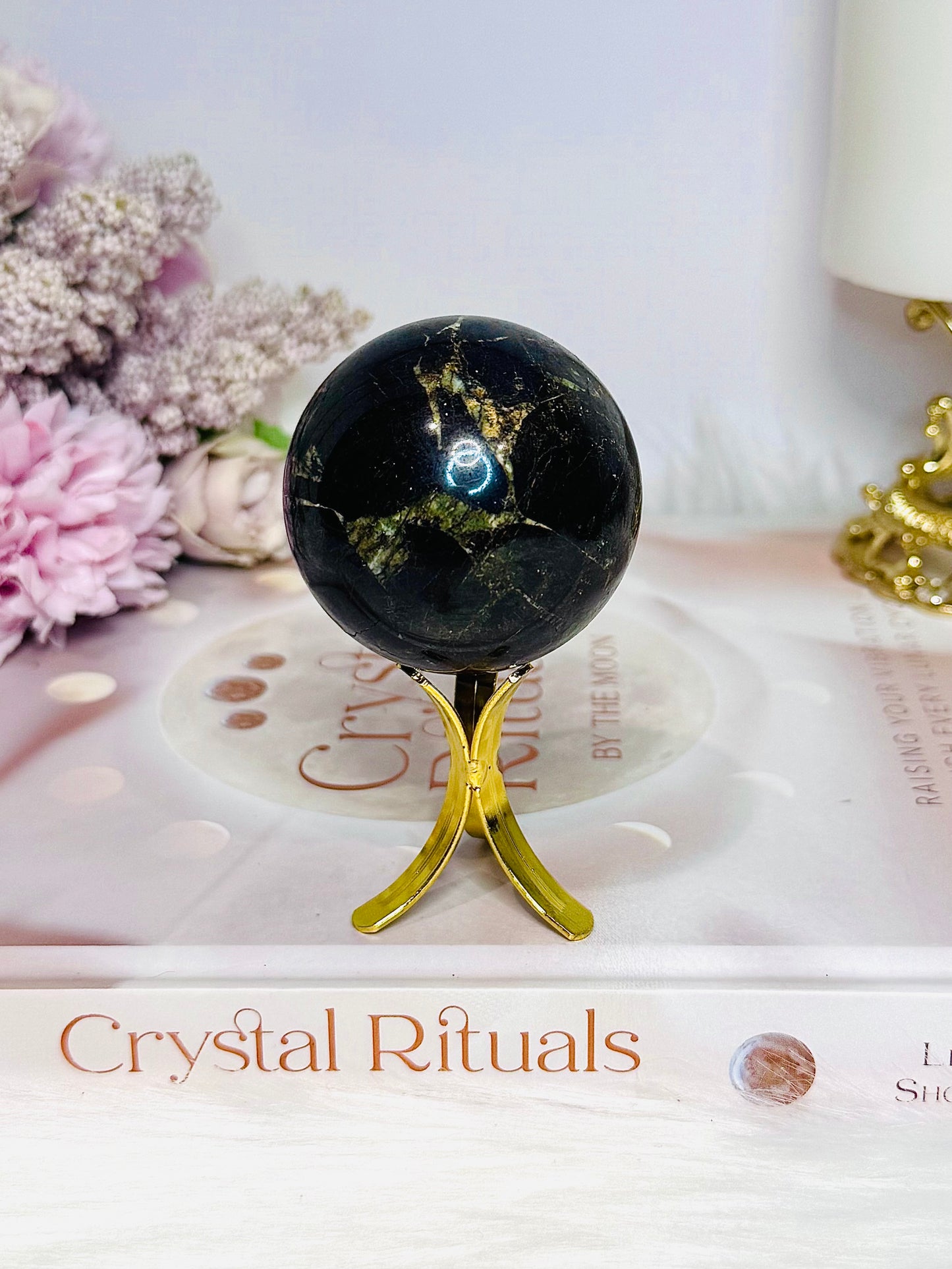 Rare Natural Purpurite Sphere On Stand 168g