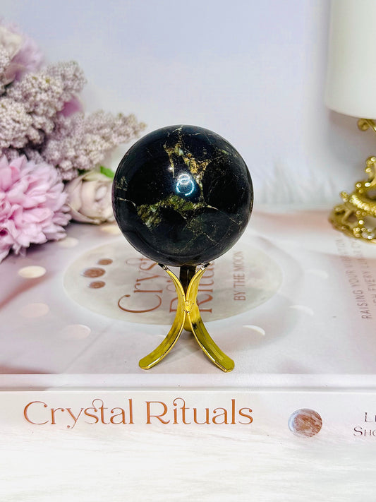 Rare Natural Purpurite Sphere On Stand 168g