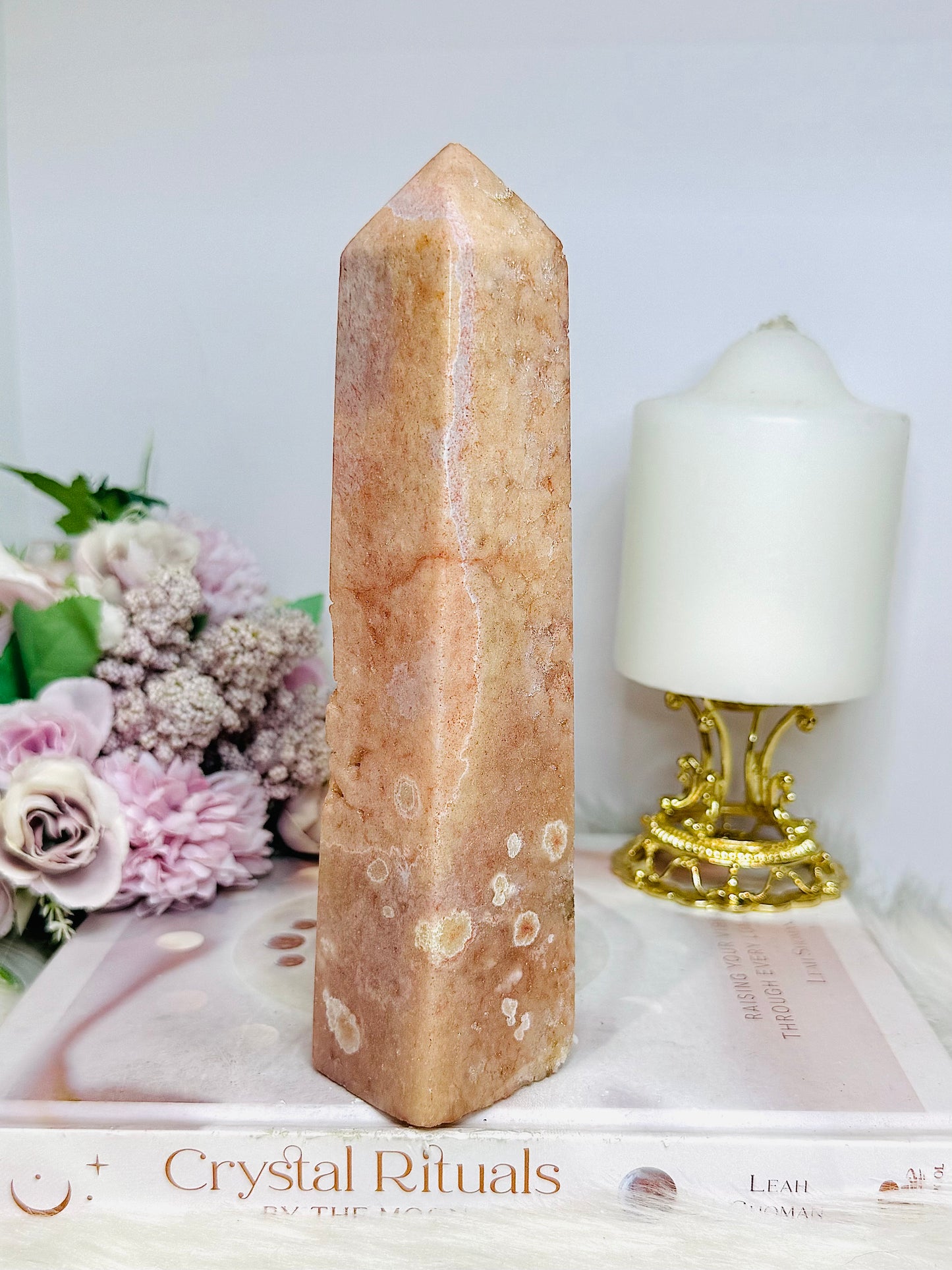 Pink Amethyst Druzy Chunky Large Tower 18.5cm