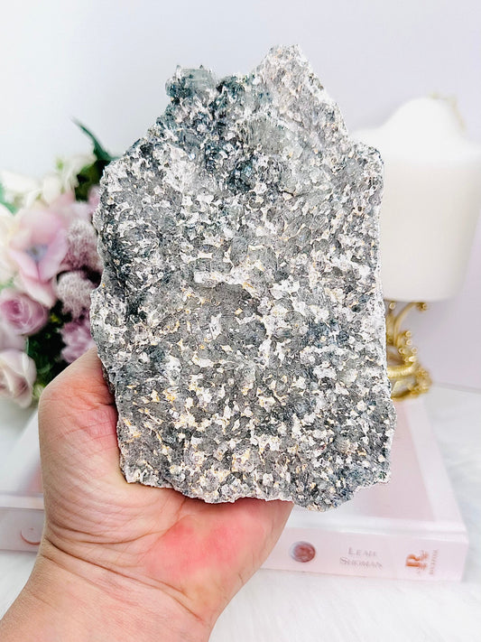 Natural Zeolite Slab | Flower Amethyst 15cm