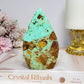 Variscite Carved Flame 11cm