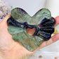 Large Chunky Fluorite Heart on Stand 10.5cm