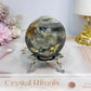 Druzy Agate Sphere on Stand 228g