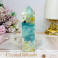 Blue Sky Stone Quartz Druzy Tower 11cm