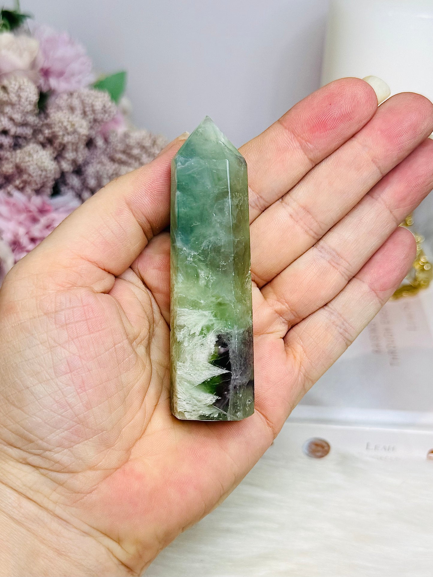 Feather Fluorite Tower 8.5cm