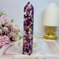 Fabulous Large 15cm Sparkling Purple Mica Tower