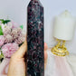 Large Natural Garnet In Astrophyllite Tower 19cm