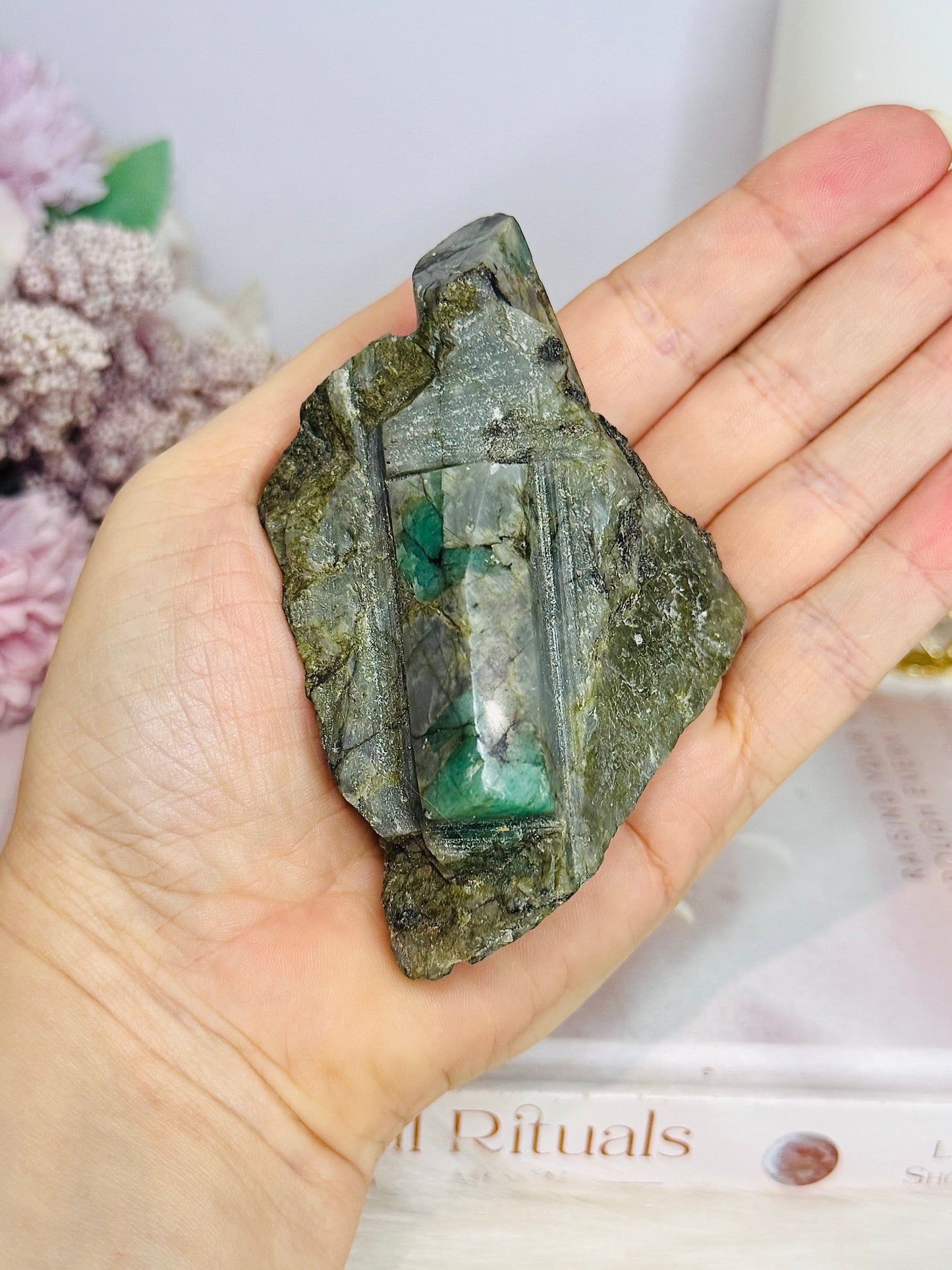 Natural Emerald Specimen On Matrix From Brazil 246g