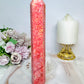 Rare Large Thulite Tower with Epidote Inclusions 20cm (Rich in colour)