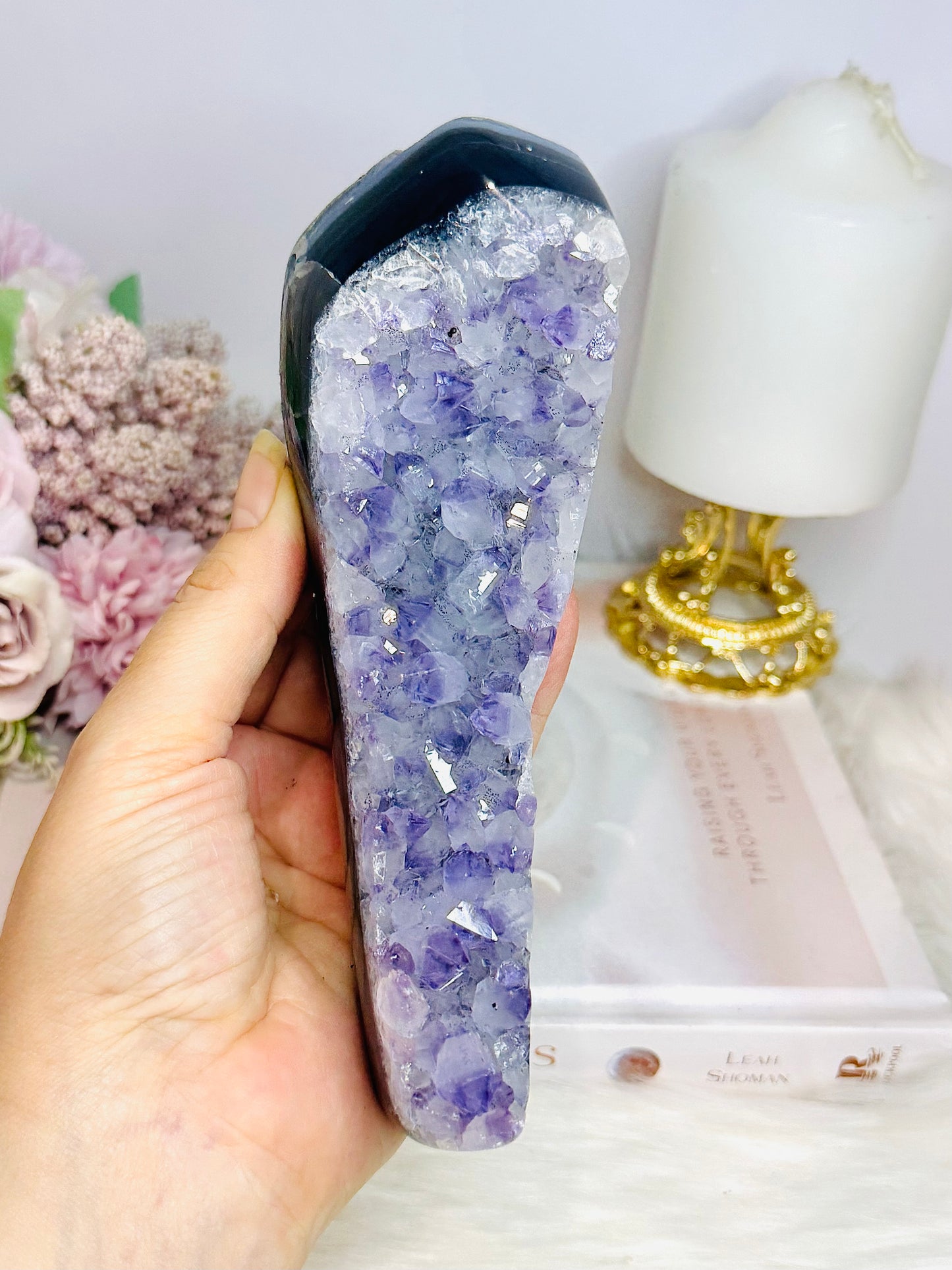 Amethyst Agate Freeform 16.5cm 430g