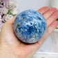 Blue Kyanite Sphere on Stand 560g On Stand