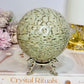 Large Graphic Feldspa Flashy Sphere On Stand 840g