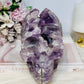 Huge Amethyst Druzy Carved Skull 18.5cm 2.46KG