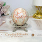 Red Vein Jasper Sphere on Stand 297g