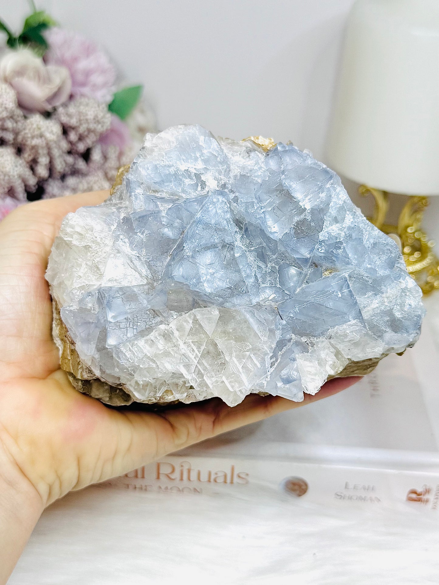 Large Pastel Cubed Fluorite Freeform 11cm 681g