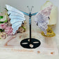 Purple Mica Wings On Stand 16cm
